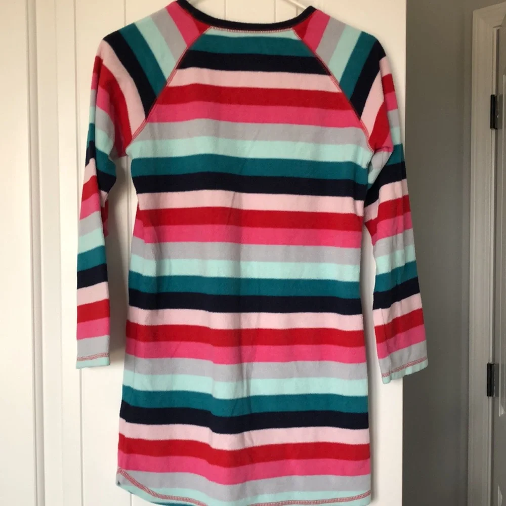 Gap Nightgown Girls Size‎ 12 Striped Pink Blue